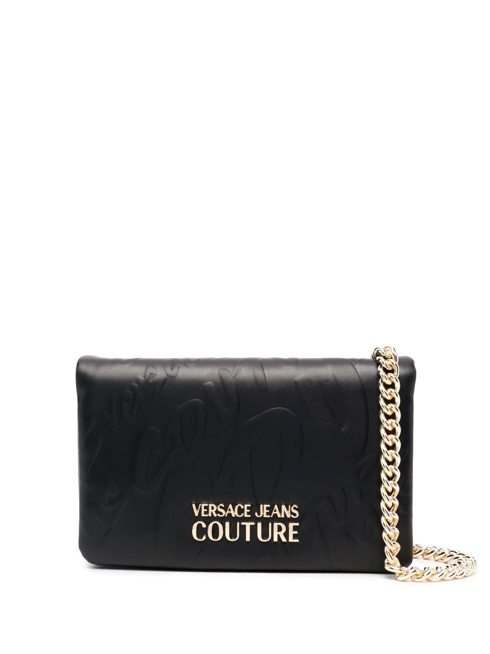 

Versace Jeans Couture bolsa de hombro con placa del logo - Negro