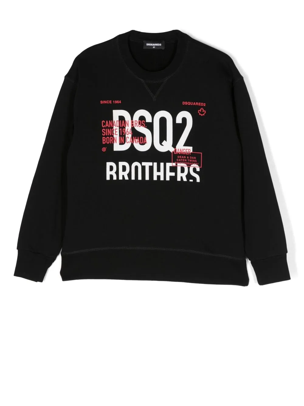 

Dsquared2 Kids sudadera de manga larga con logo estampado - Negro