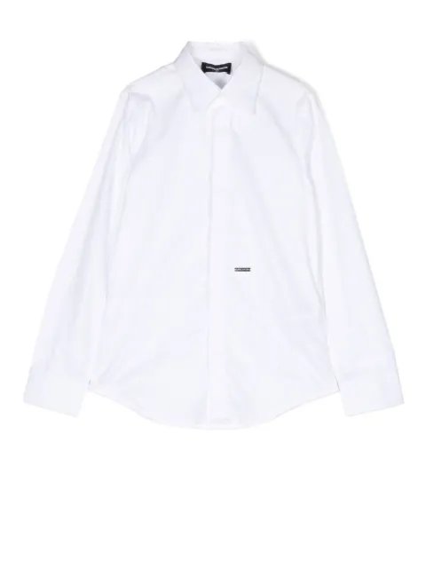 DSQUARED2 KIDS Hemd mit Logo-Schild