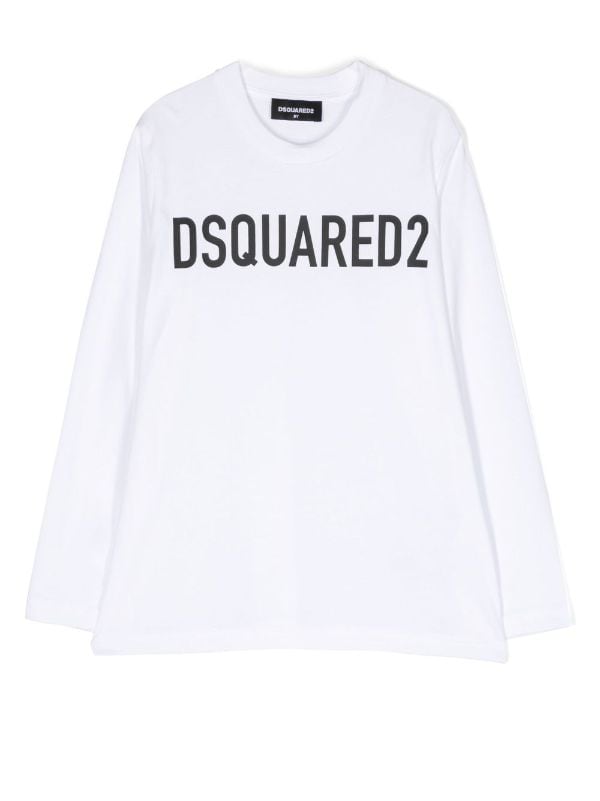 Dsquared2 Kids ディースクエアード・キッズ ロゴ ロングTシャツ ...