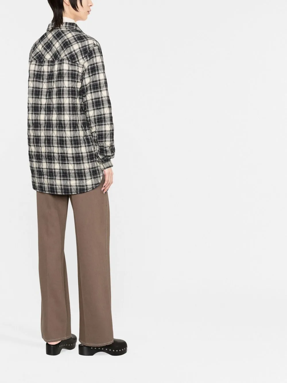 MARANT TOILE Quilted Plaid print Shirt Farfetch marant-toile-quilted-plaid-print-shirt-farfetch