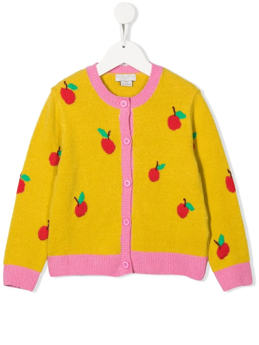 

Stella McCartney Kids cárdigan Apple tejido de intarsia - Amarillo