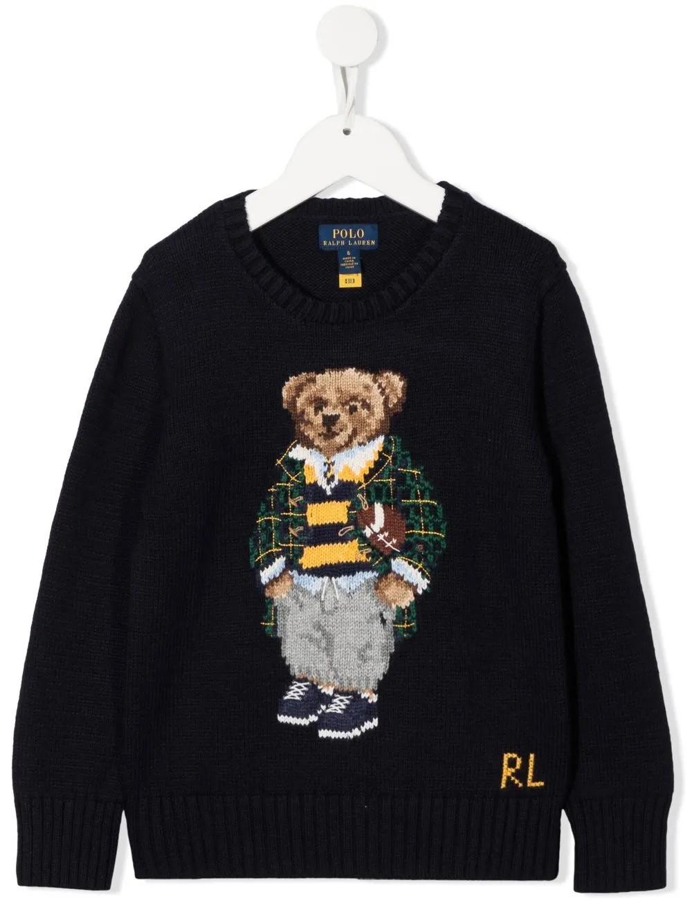 

Ralph Lauren Kids suéter con motivo Polo Bear - Azul