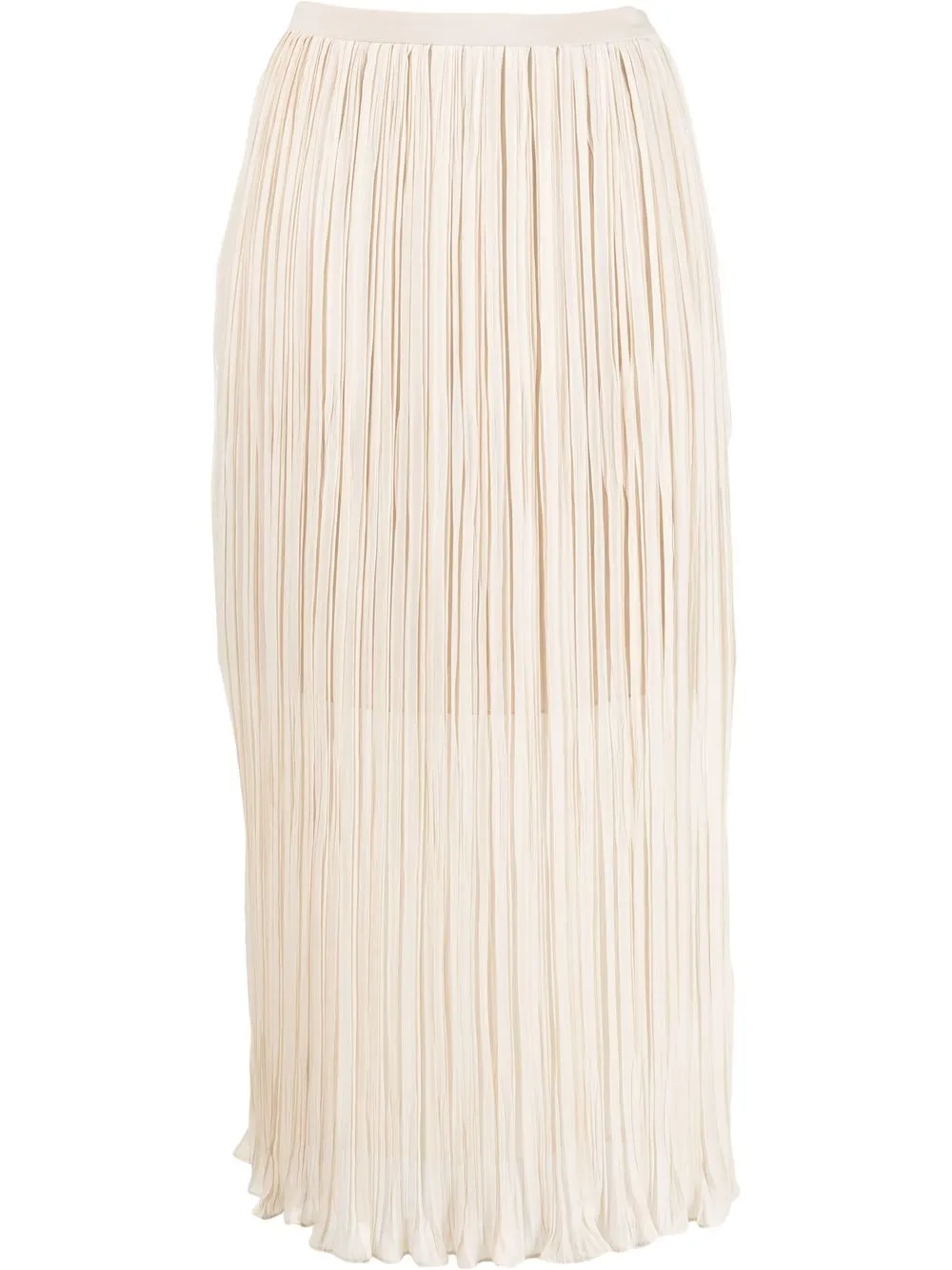 

Rochas pleated midi skirt - Neutrals