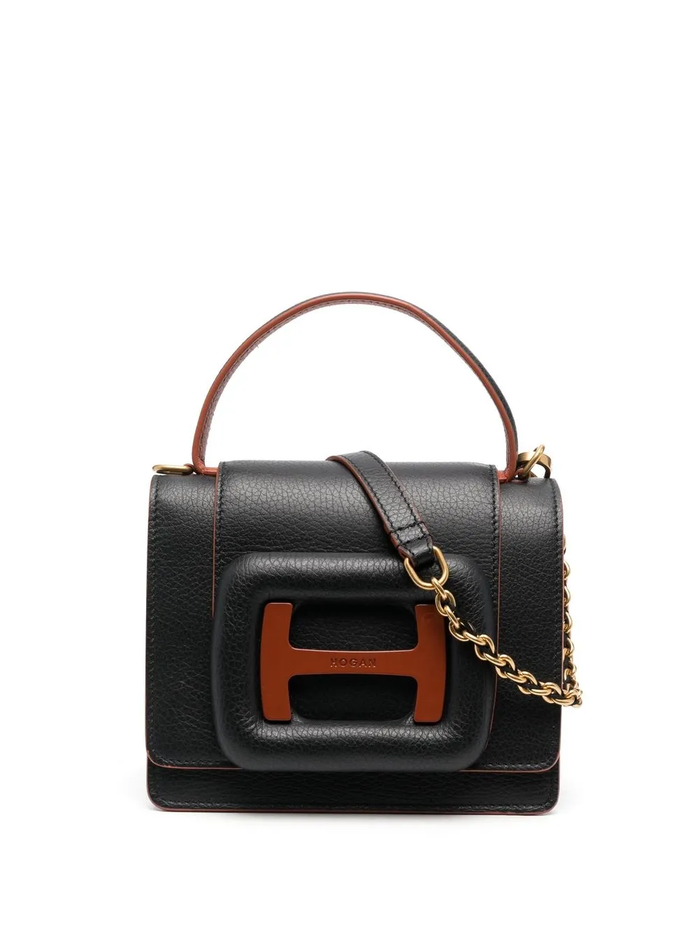 

Hogan bolsa crossbody con letras del logo - Negro