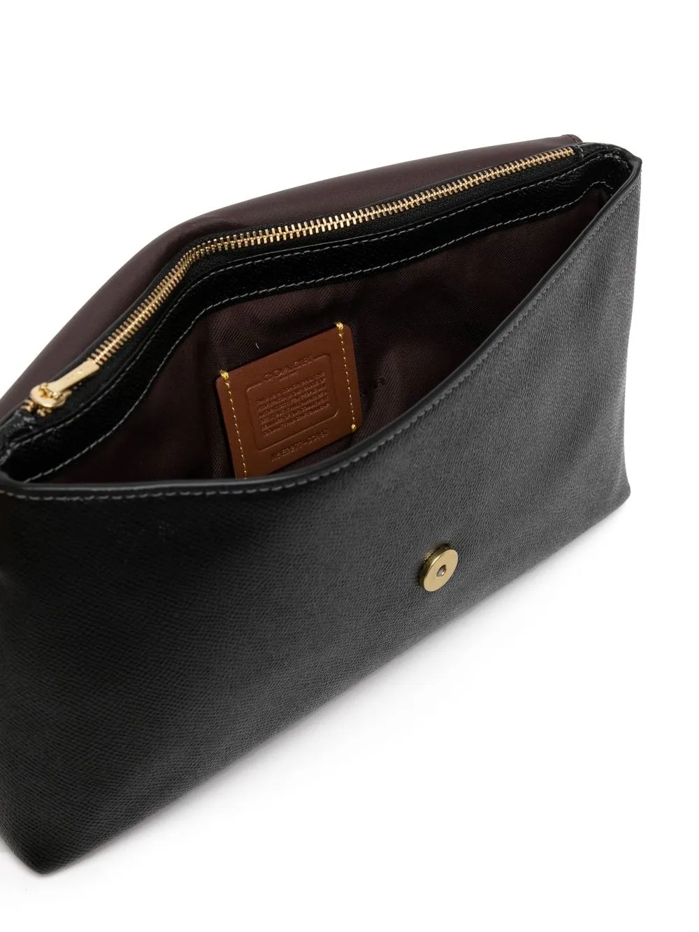 Coach Wyn Leather Clutch Farfetch