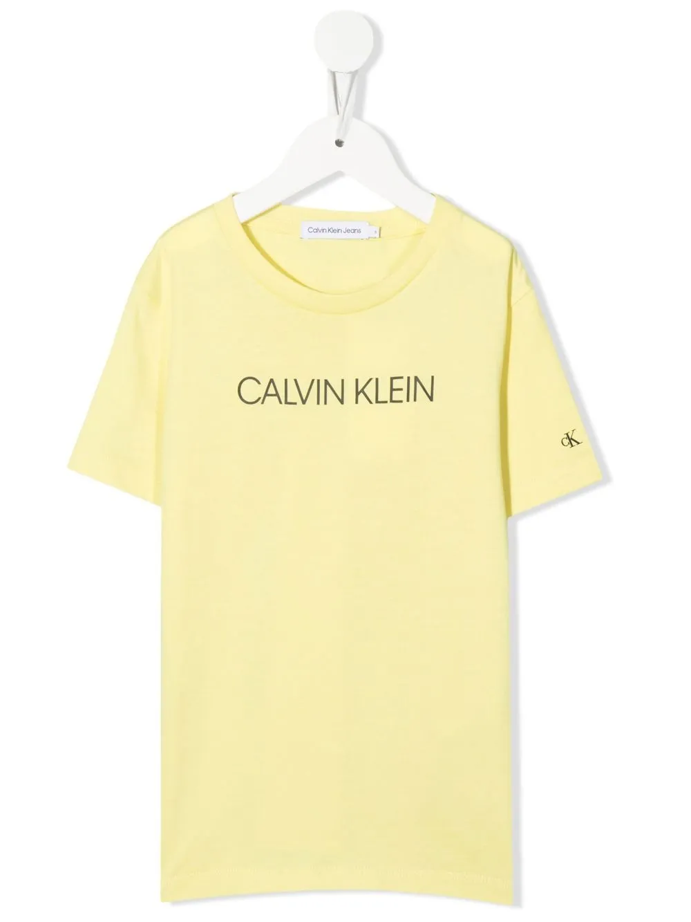 

Calvin Klein Kids playera con logo estampado - Amarillo