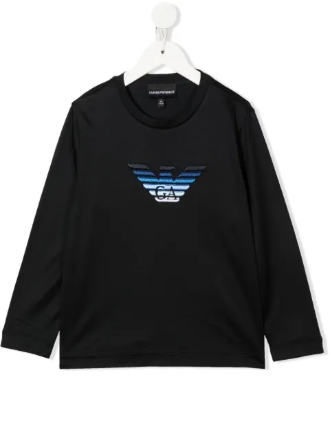 Emporio Armani Kids embroidered-logo T-shirt