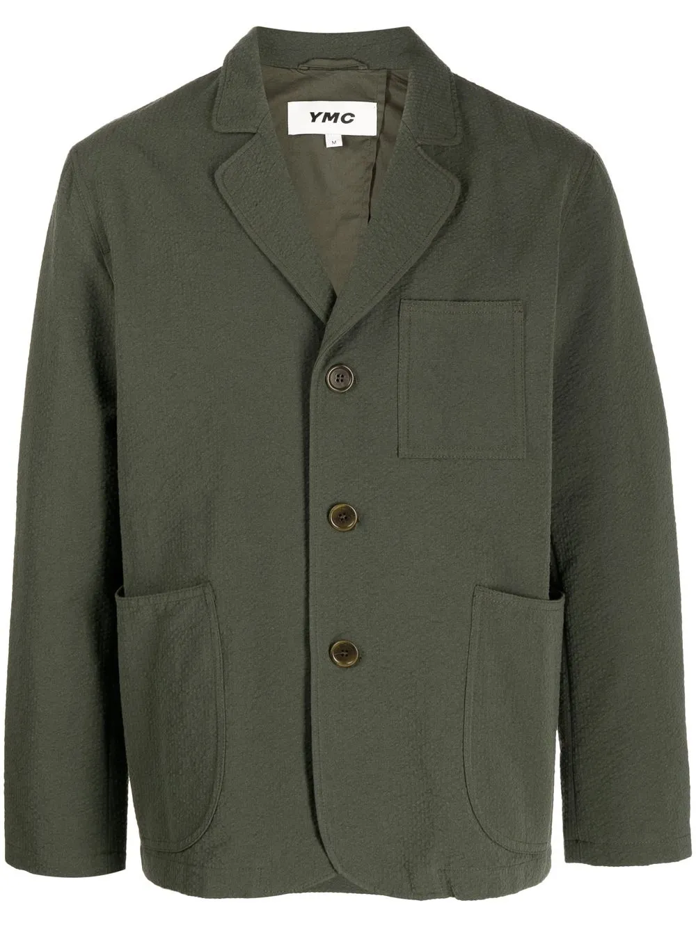 

YMC Scuttlers textured blazer - Green