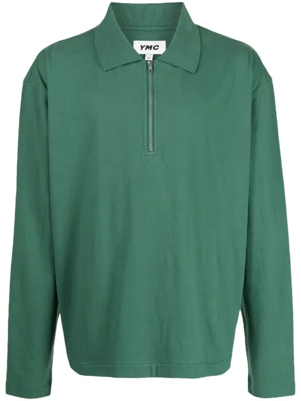 YMC Frat half-zip T-shirt - Farfetch