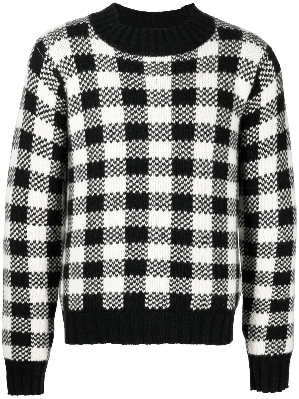 

YMC Bluto gingham jumper - Black