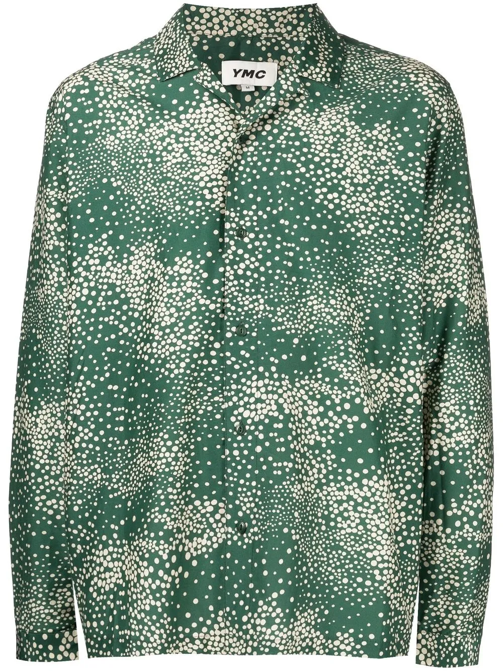 

YMC Feathers dotted shirt - Green