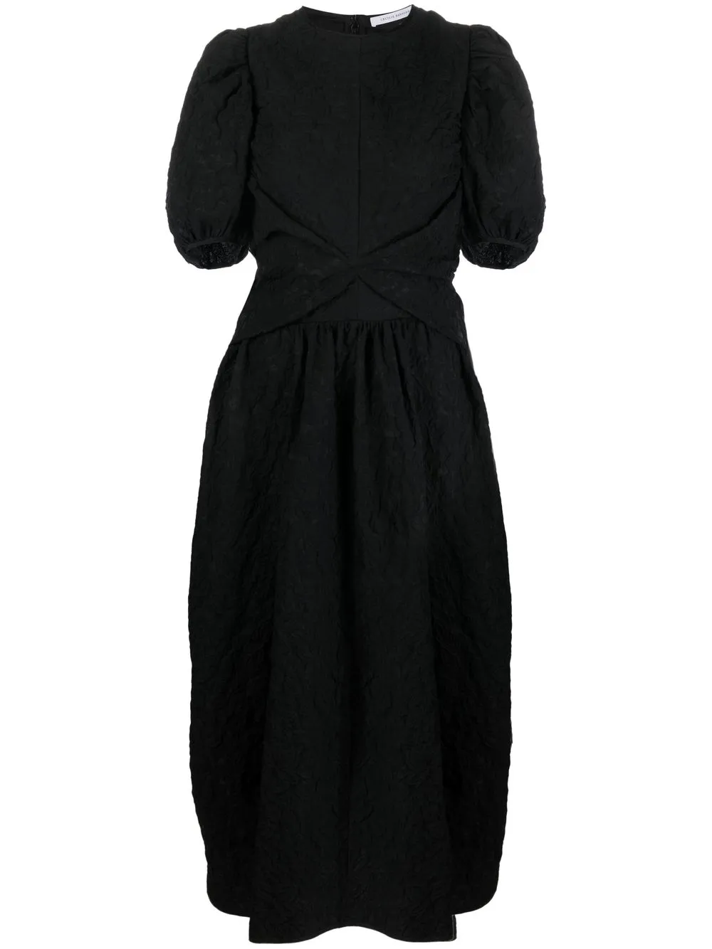 

Cecilie Bahnsen Juniper matelassé long dress - Black