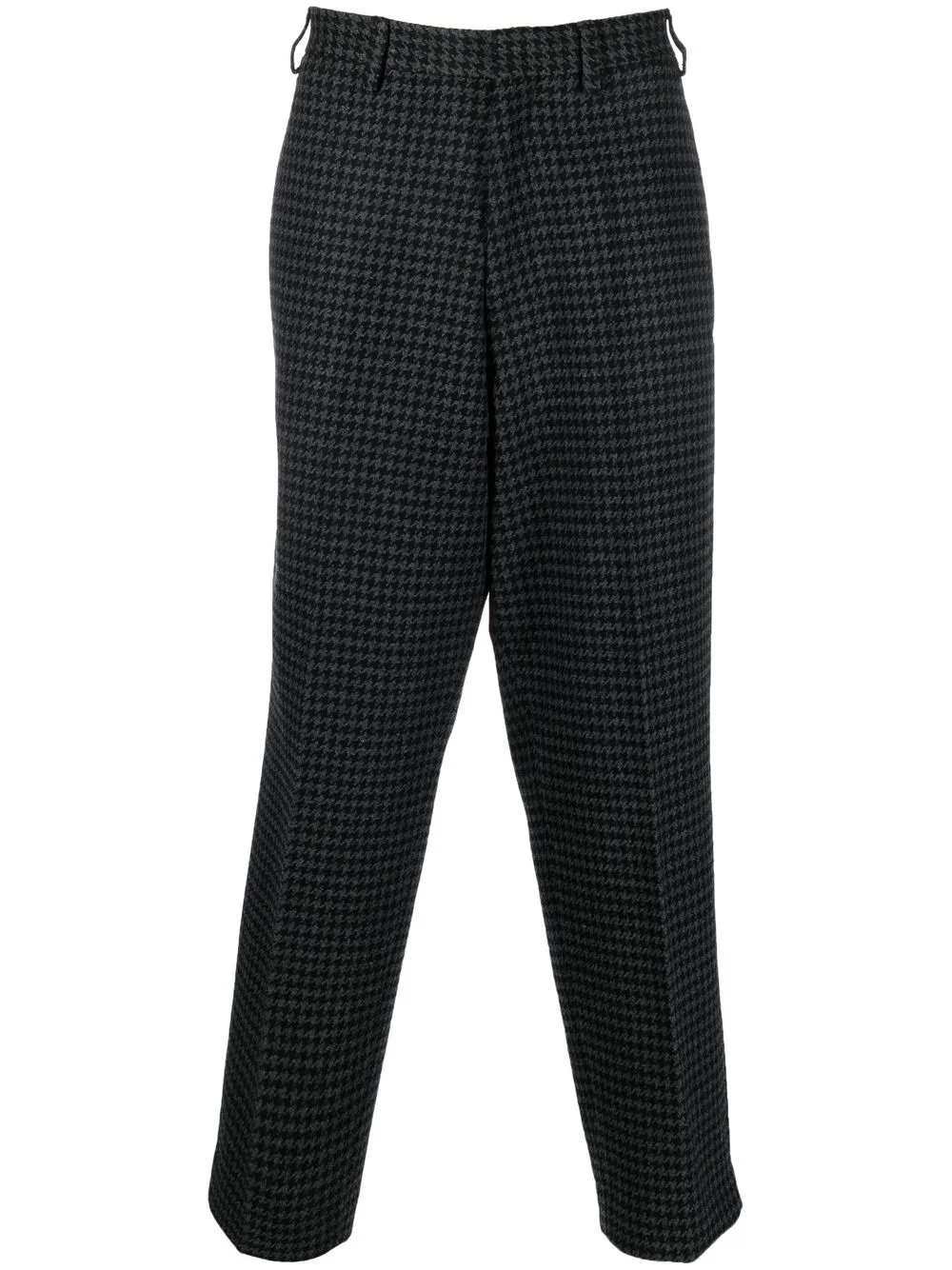 

Etudes check-pattern straight-leg trousers - Grey