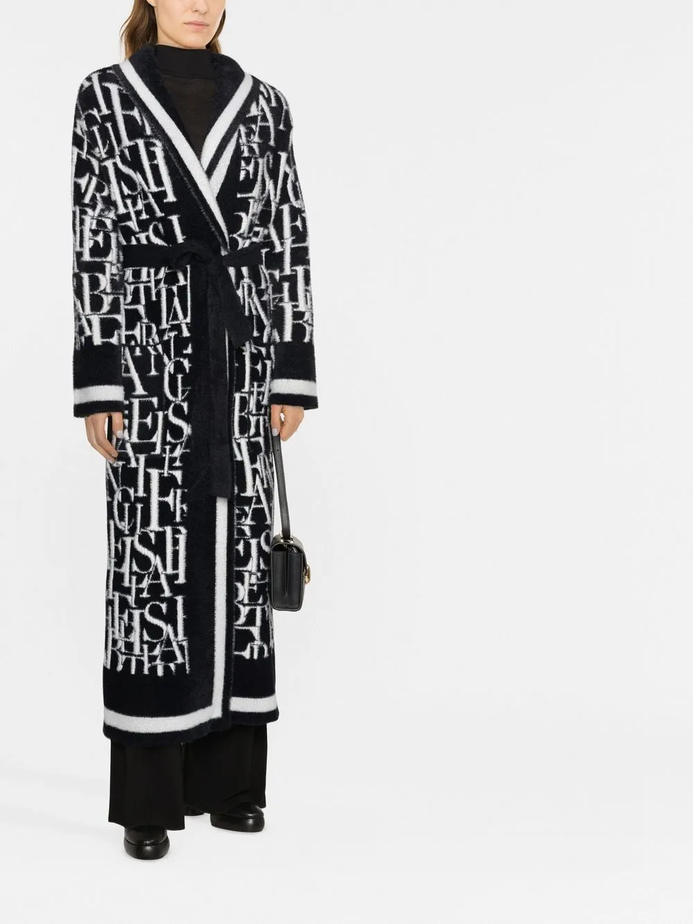 Elisabetta Franchi Intarsia vest - Zwart