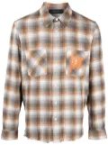 AMIRI check-print shirt - Orange