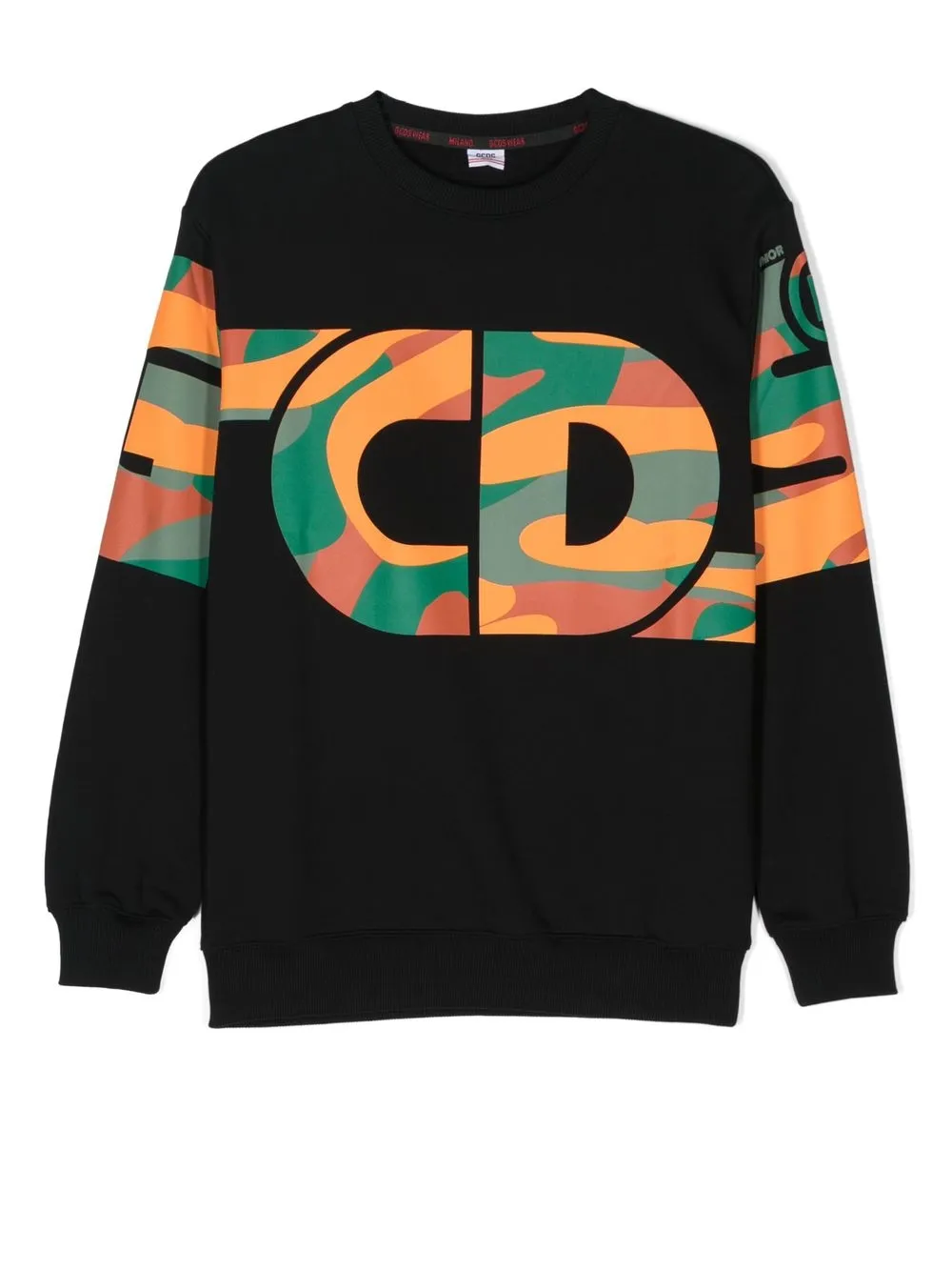 

Gcds Kids TEEN logo crew-neck sweatshirt - Black