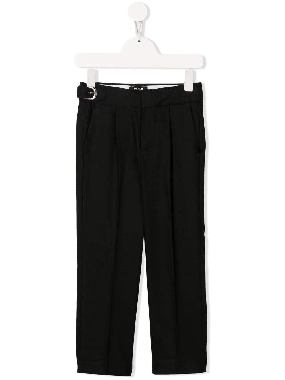 

Scotch & Soda pantalones rectos con pinzas - Negro