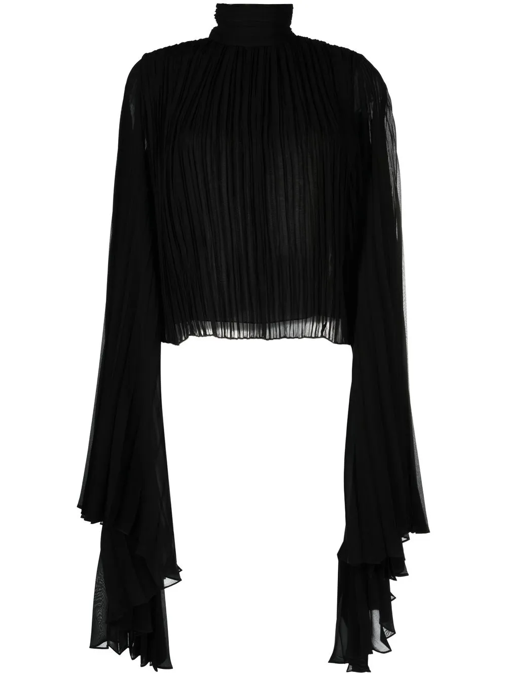 

Rochas draped pleated blouse - Black