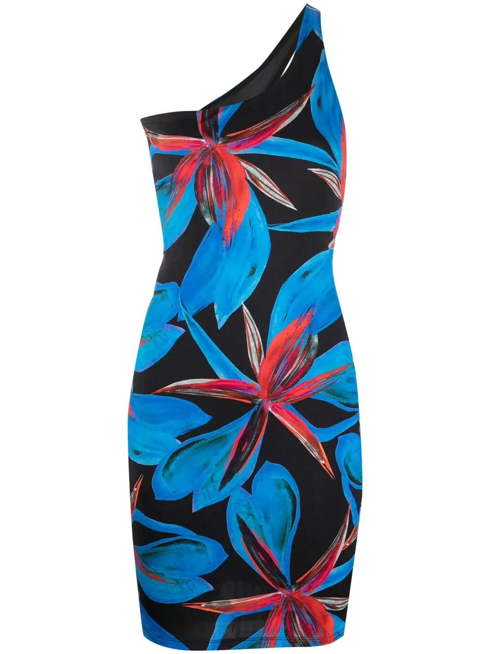 

Louisa Ballou floral-print minidress - Blue