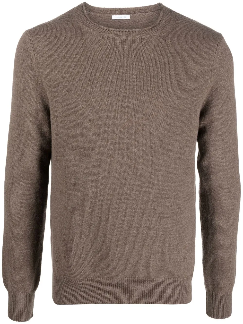 

Malo ribbed-knit crew neck jumper - Brown