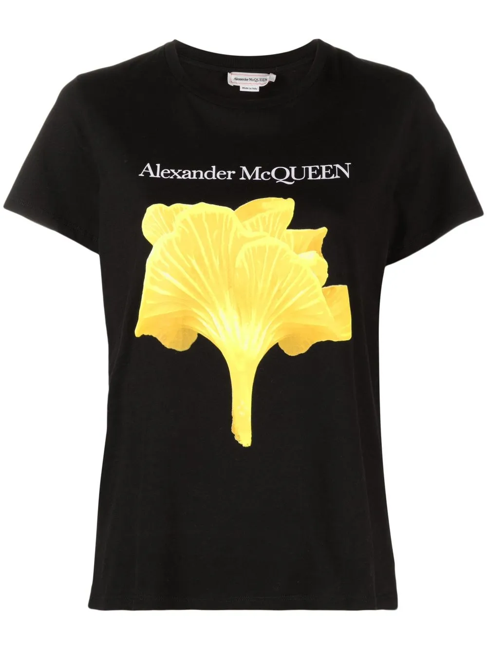 

Alexander McQueen playera con champiñones estampados - Negro