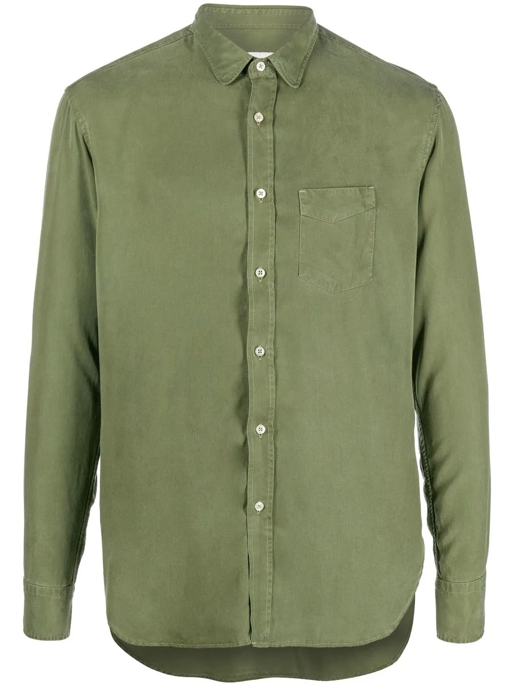 

Officine Generale camisa manga larga - Verde