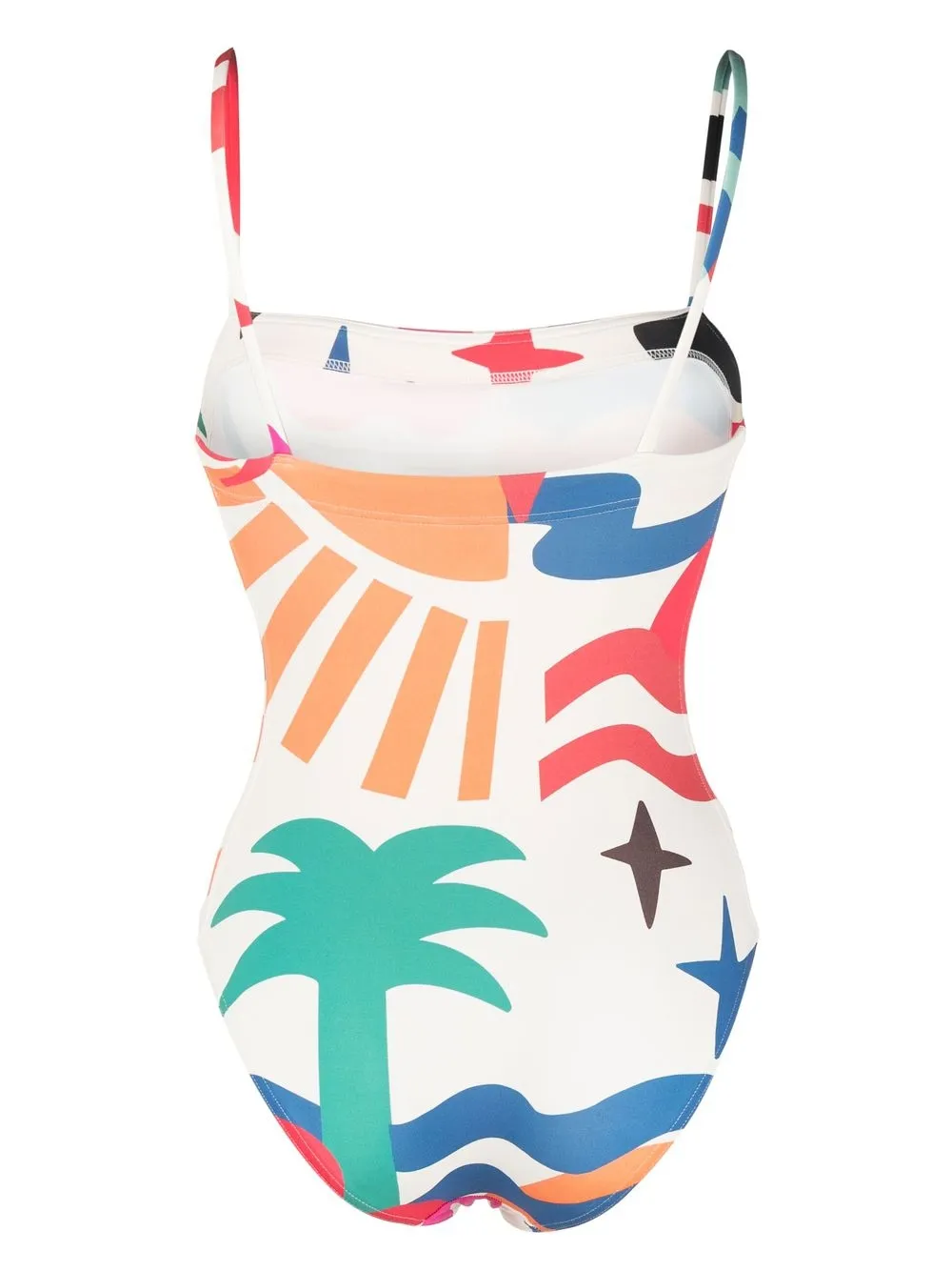 ERES Badpak met print - Beige