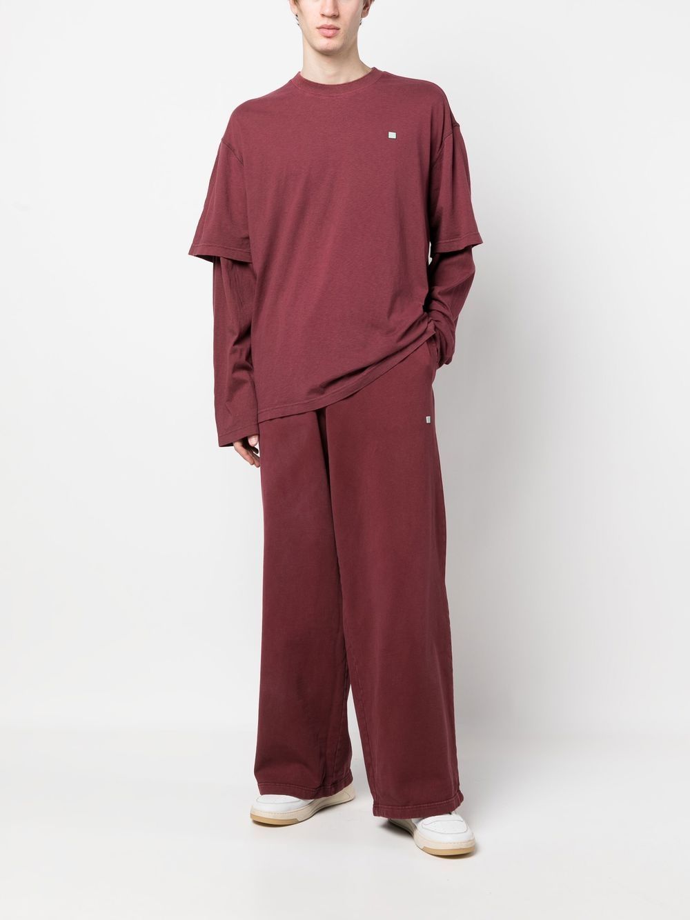 Acne Studios T-shirt met lange mouwen - Rood