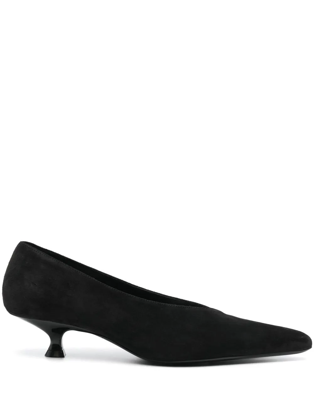 

KHAITE pointed kitten-heel shoes - Black