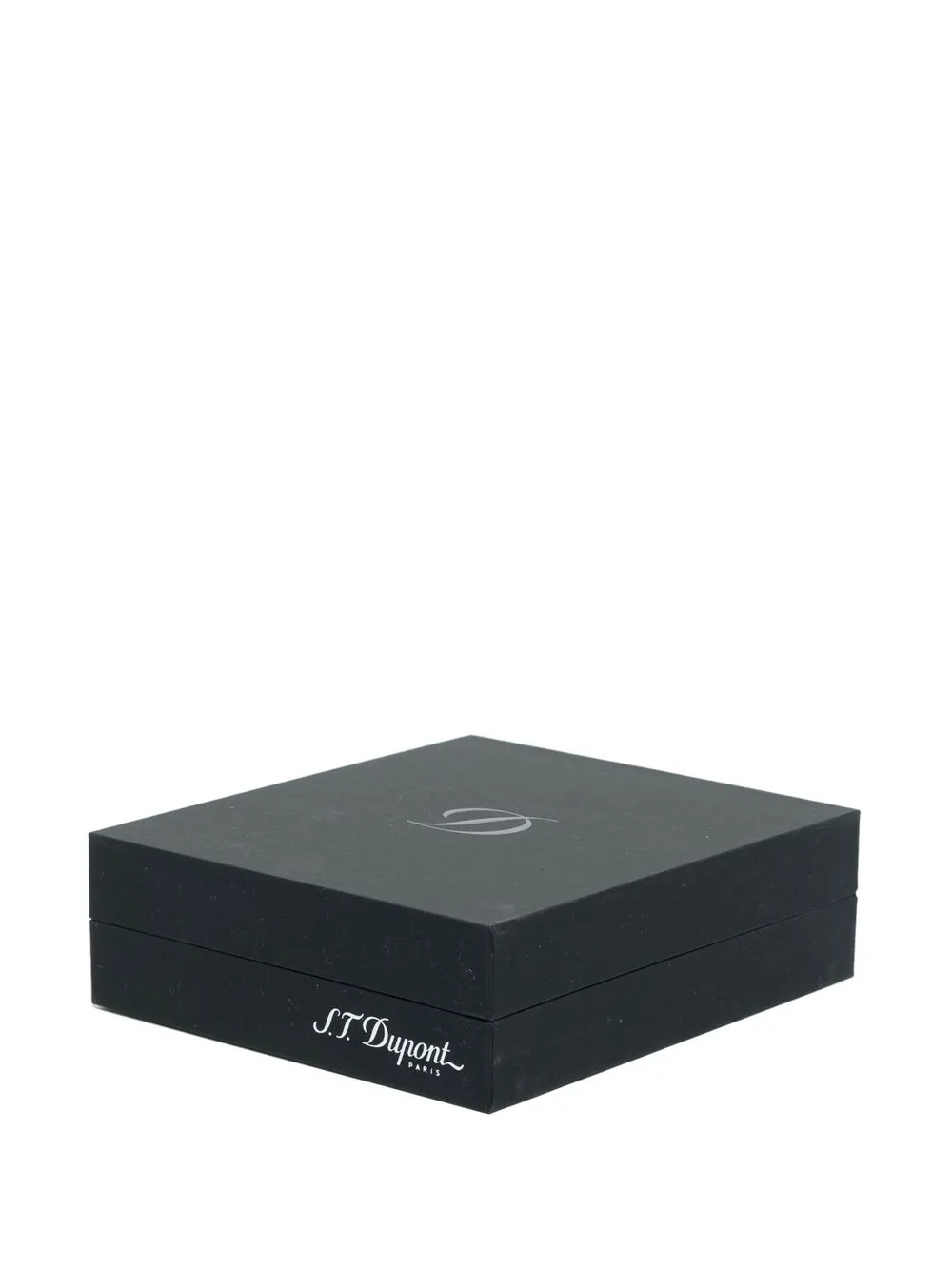 St Dupont Gold-plated Engraved-logo Lighter In Blue