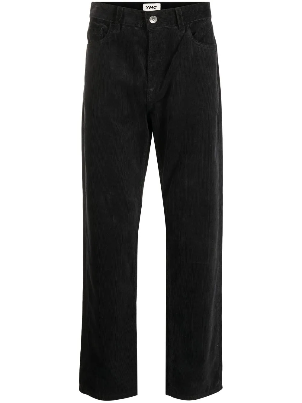 

YMC corduroy straight-leg trousers - Black