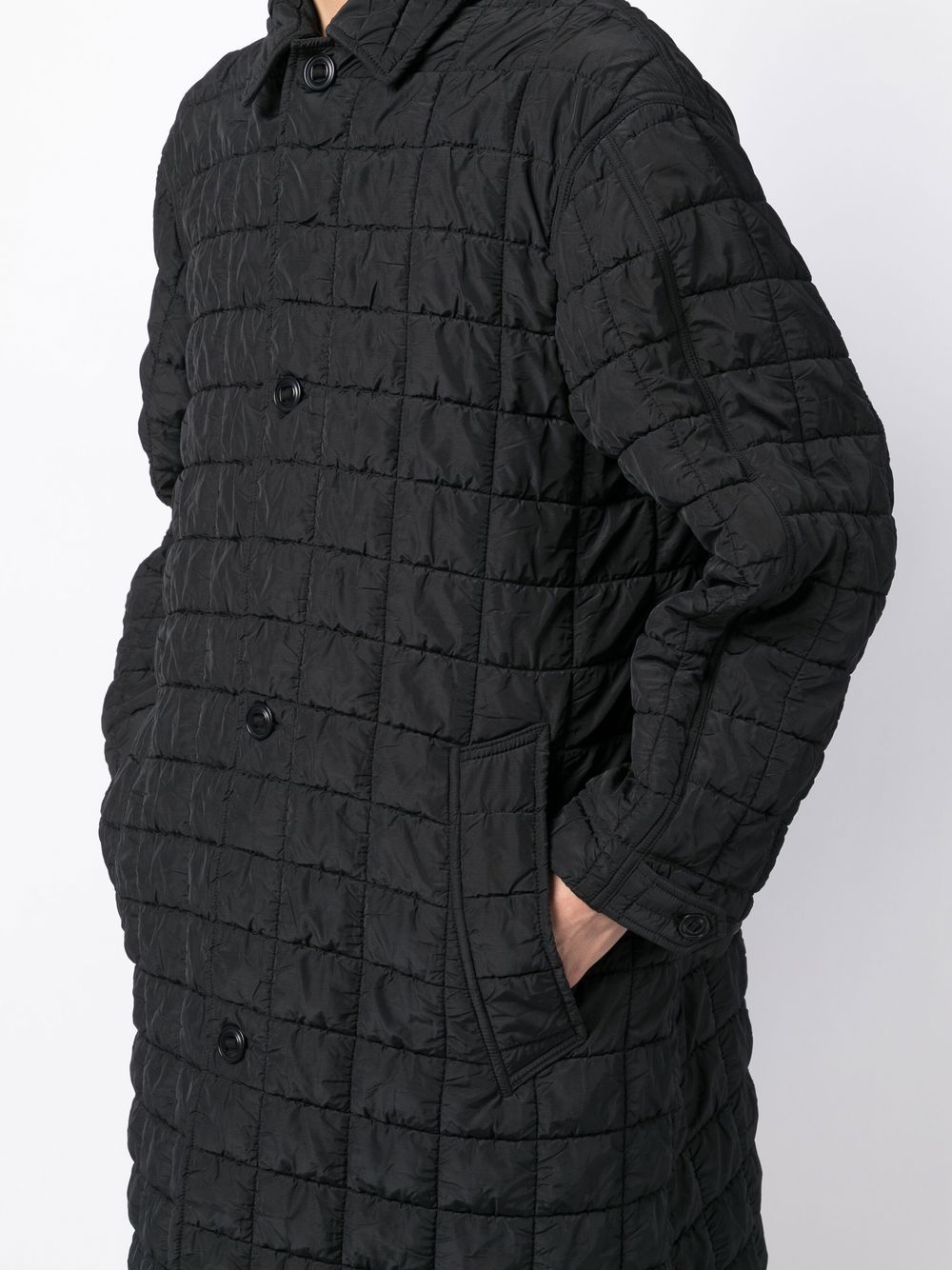 Military quilted coat