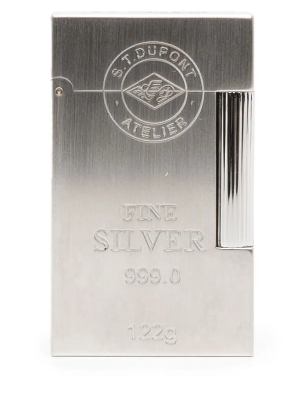 

S.T. Dupont engraved brushed-silver lighter