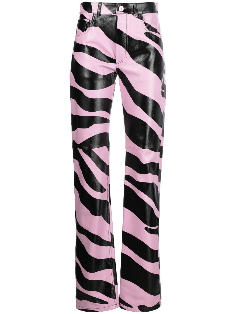 The Attico zebra stripe Trousers Farfetch