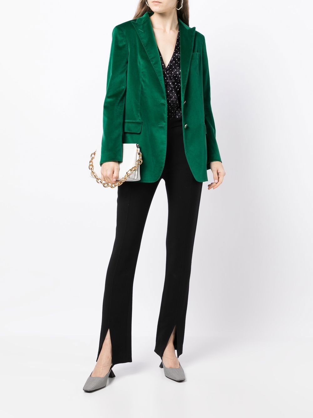 Tagliatore Blazer met enkele rij knopen - Groen