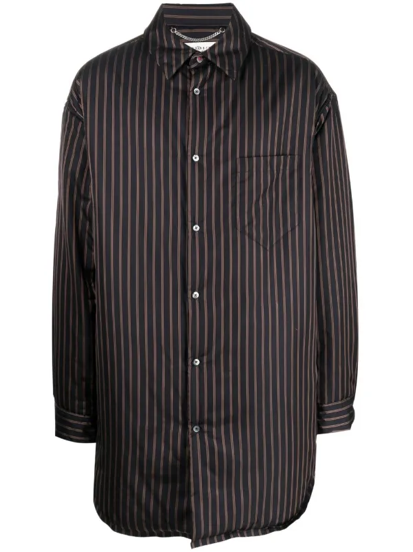 Maison Margiela Striped Padded Shirt - Farfetch