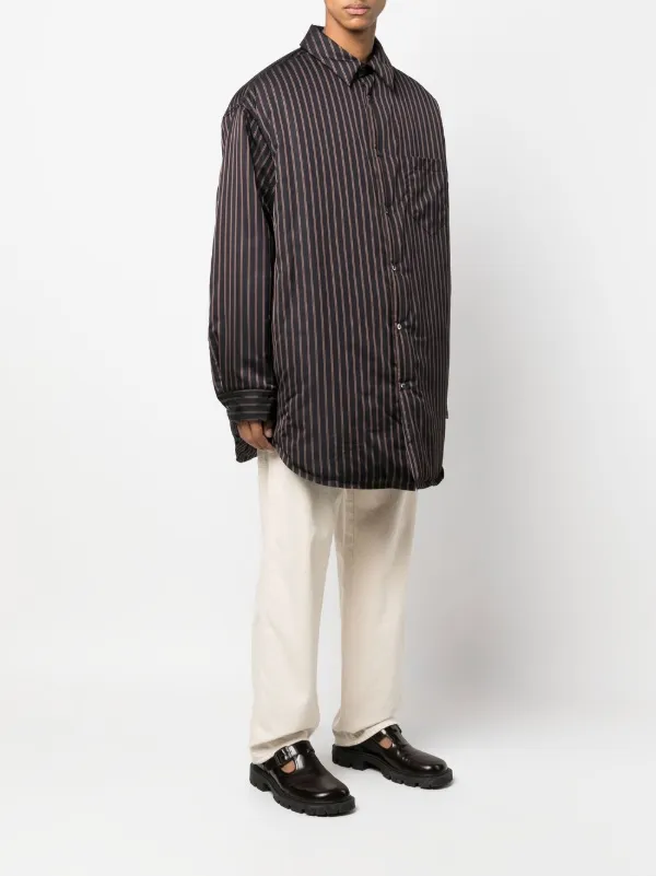 Maison Margiela Striped Padded Shirt - Farfetch