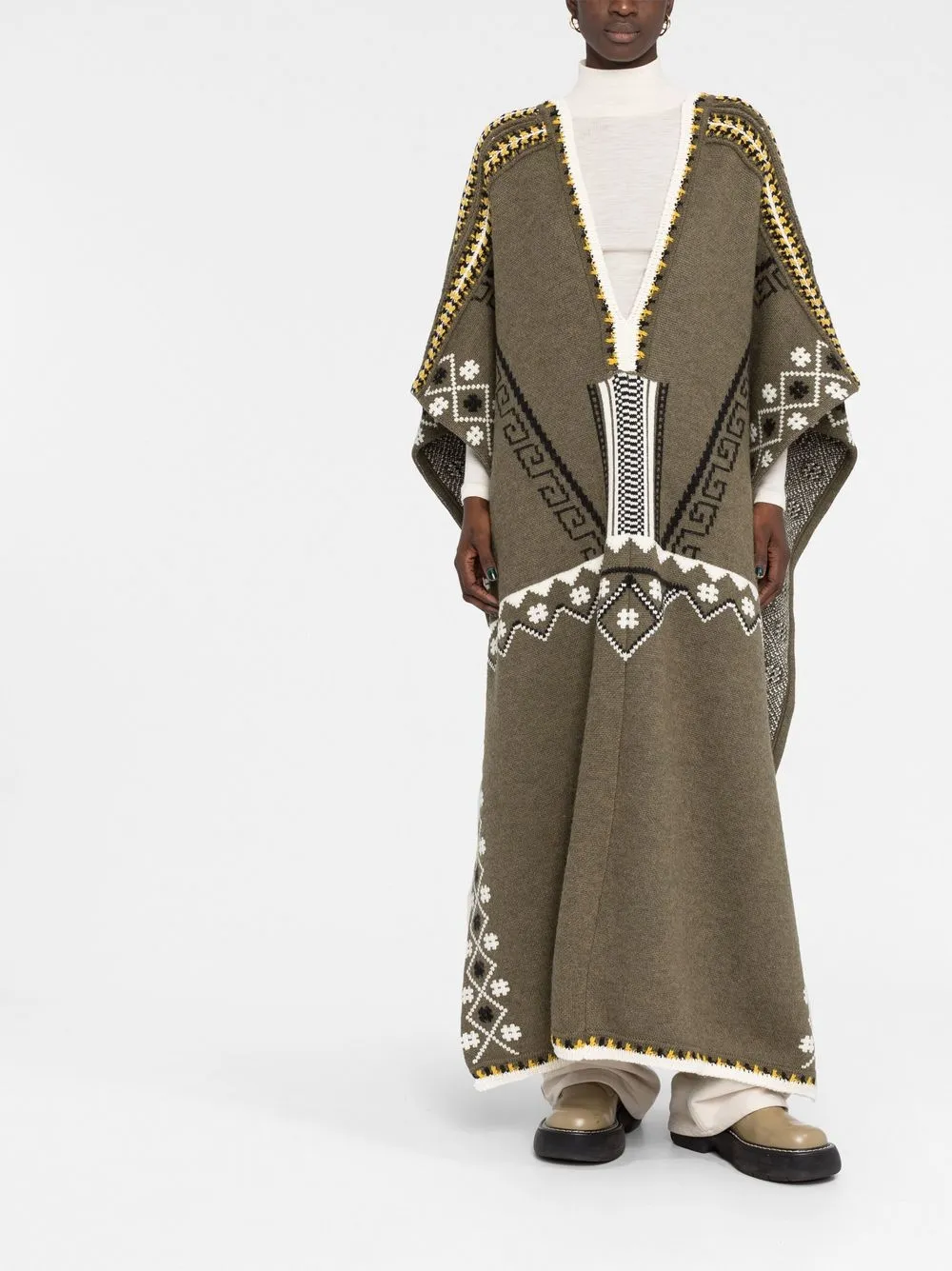 ETRO Jurk met V-hals - Groen
