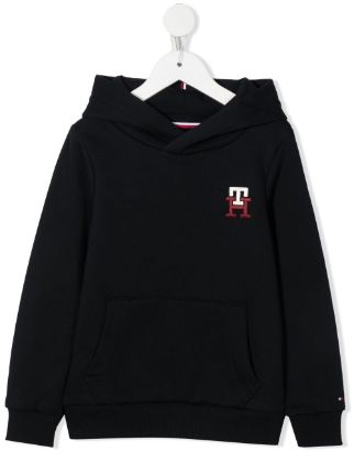 Tommy Hilfiger Logo Embroidered Hoodie - Farfetch