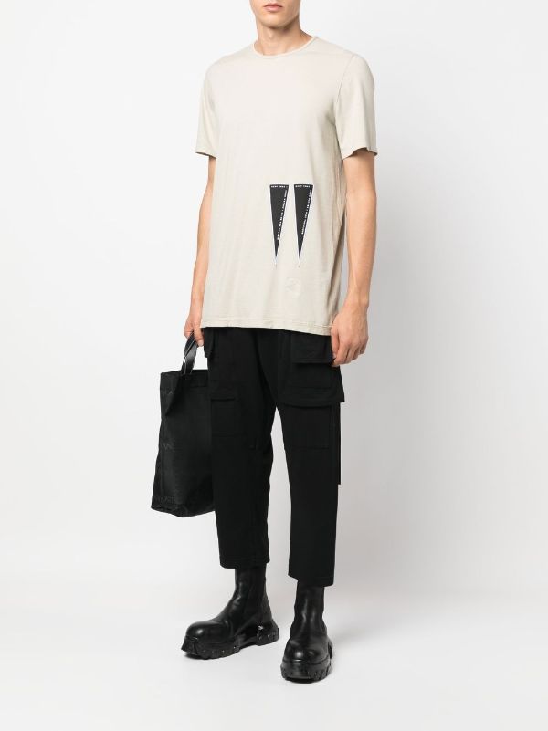 DRKSHDW by Rick Owens パッチオーバーサイズＴシャツ-