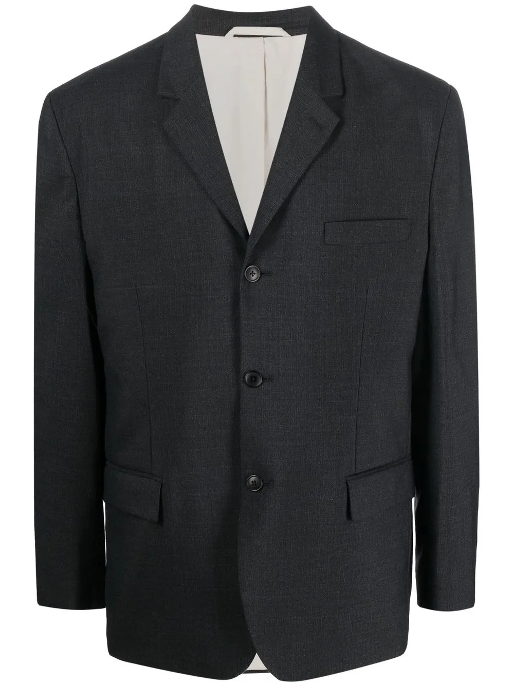 

Lemaire blazer con solapas de muesca - Negro