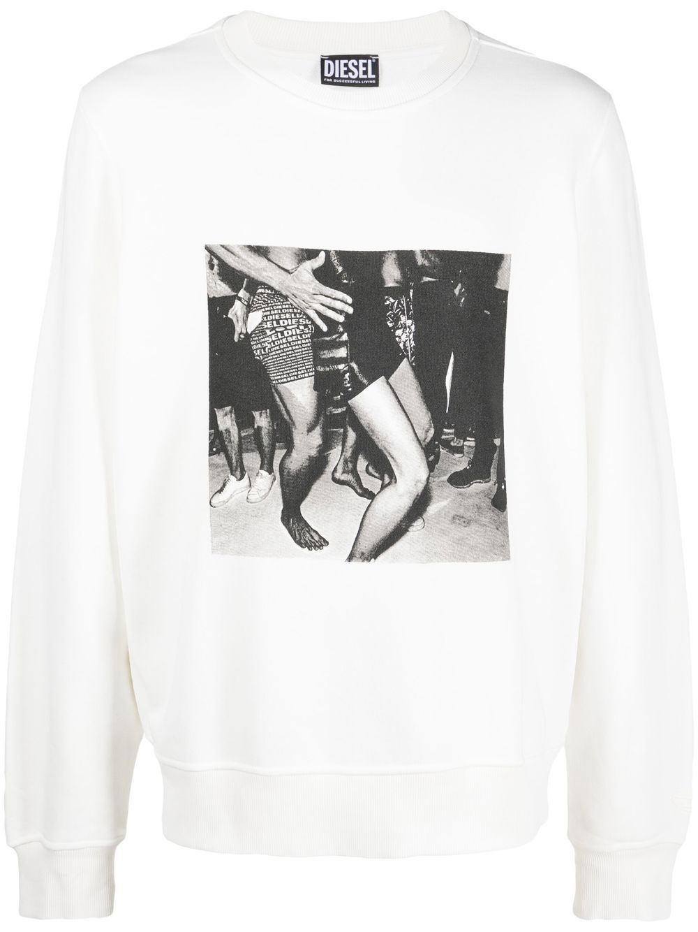 

Diesel photograph-print cotton sweatshirt - White