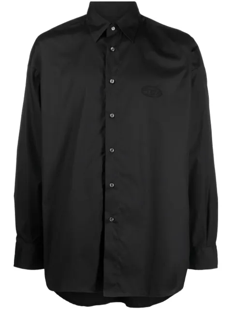 tonal logo long-sleeve shirt