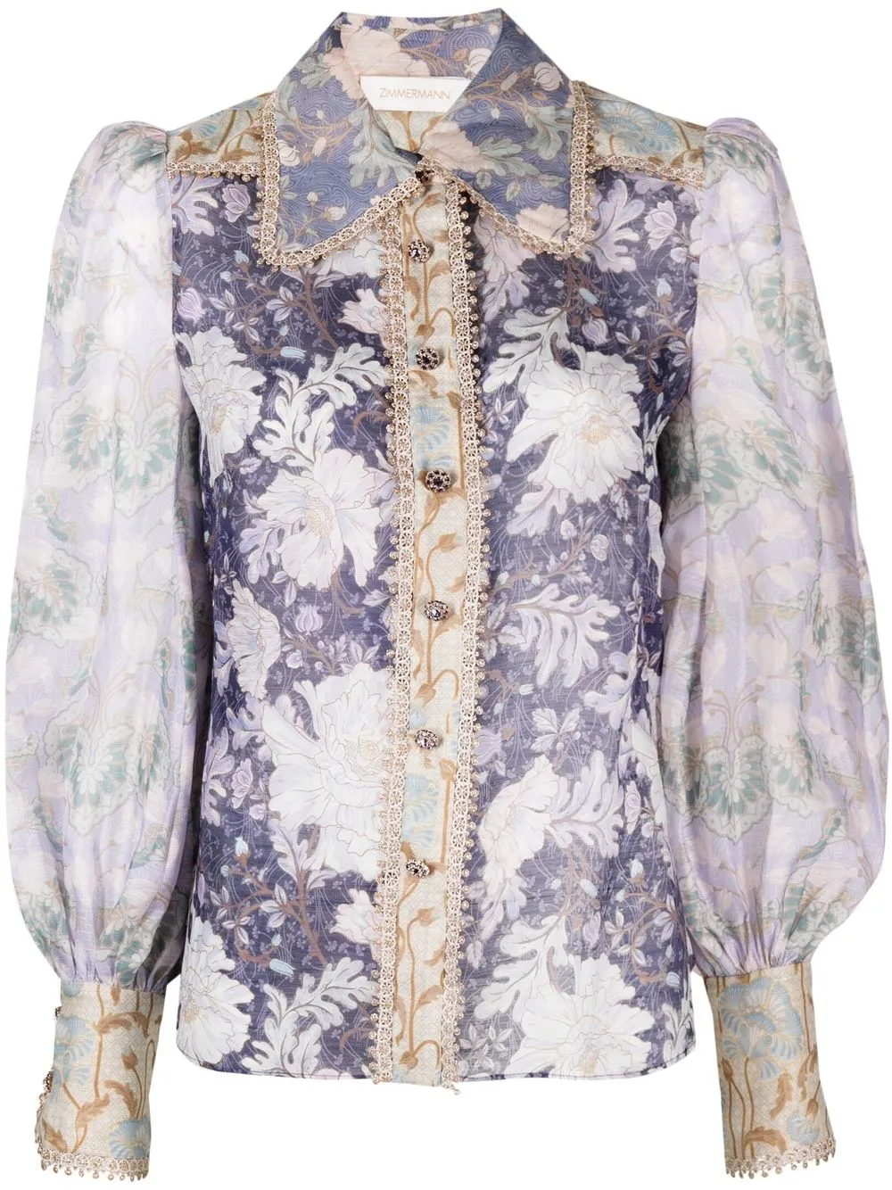 

ZIMMERMANN blusa Celestial - Morado