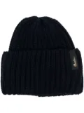 Borsalino Bell ribbed knitted beanie - Blue