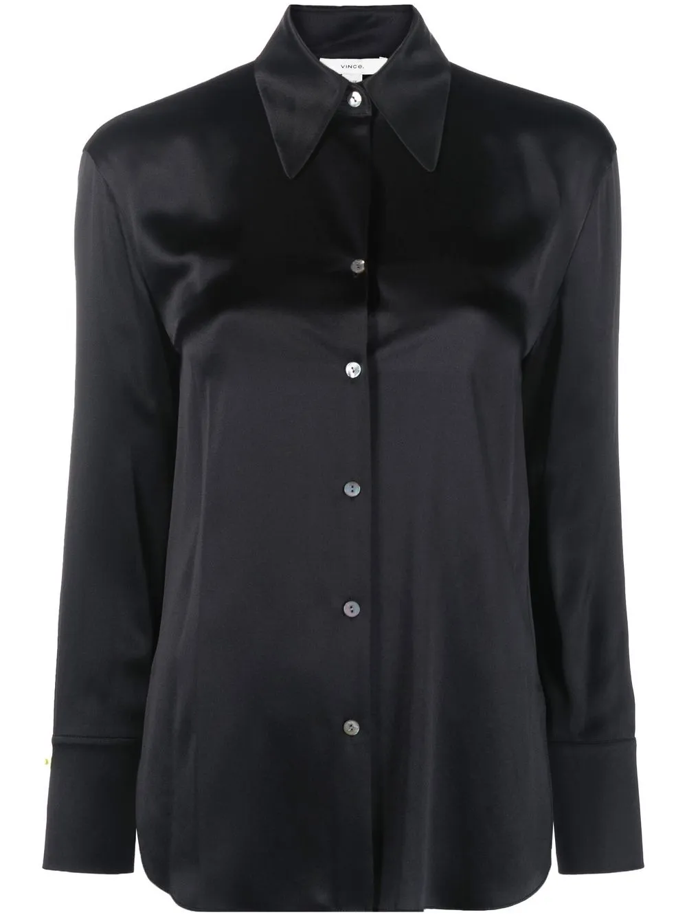 

Vince blusa con cuello de pico - Negro