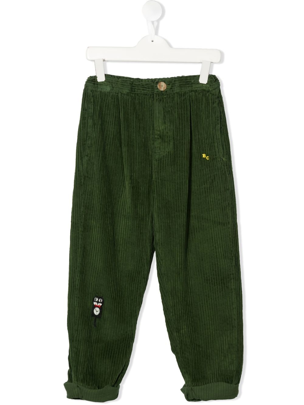 

Bobo Choses pantalones de pana con logo bordado - Verde