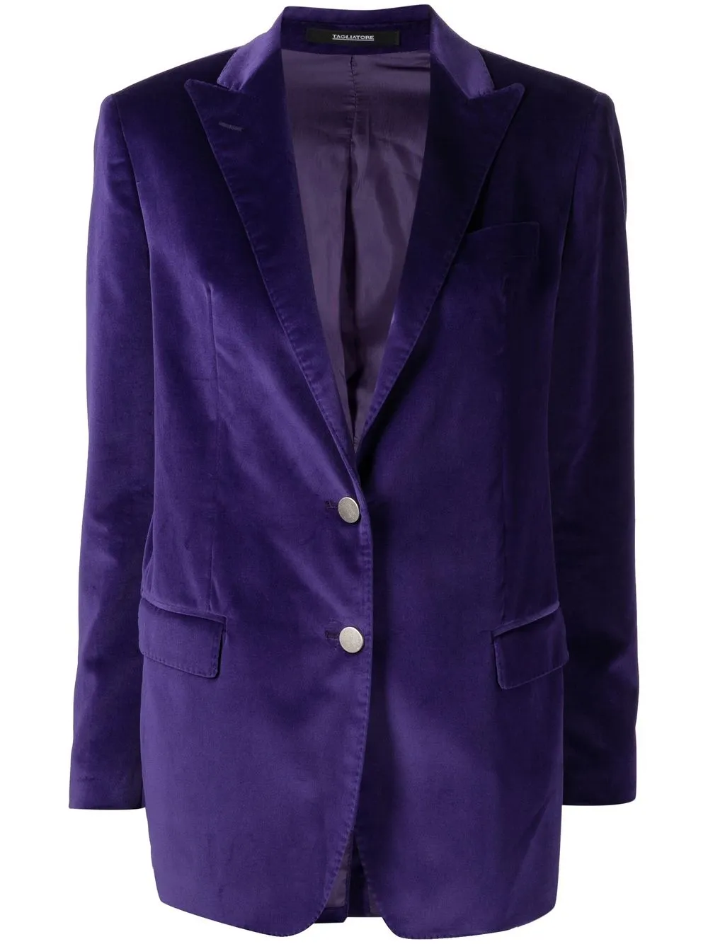 

Tagliatore blazer ajustado con botones - Morado