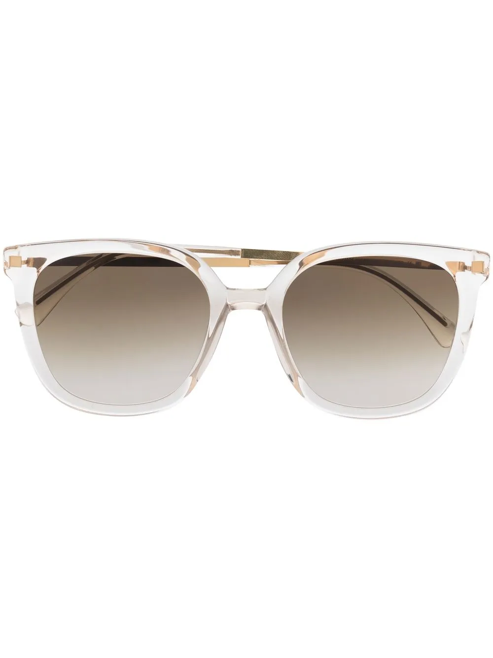 

Mykita lentes de sol con armazón cuadrada transparente - Blanco